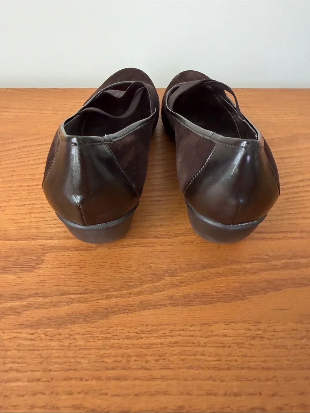 Alfani Brown Suede Flats with Cross Elastic Straps